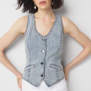 WHBM Denim Vest